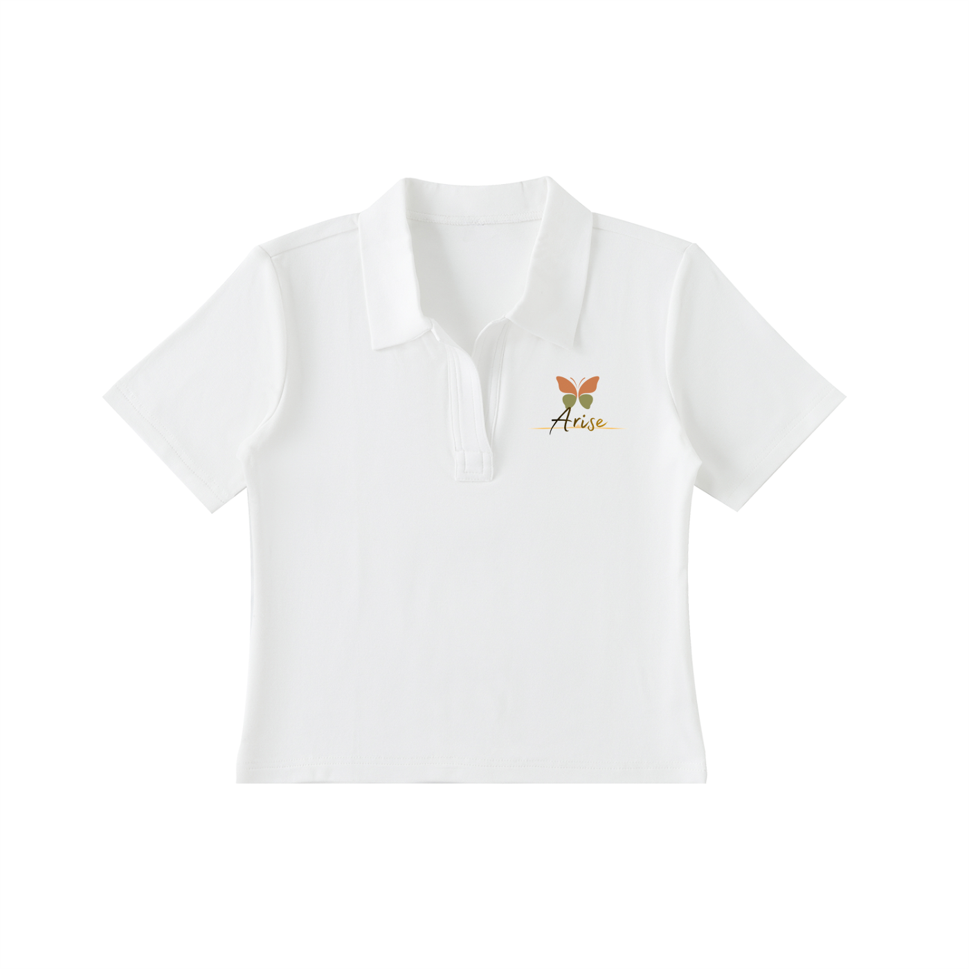 Bodycon Short Sleeve Polo Shirt