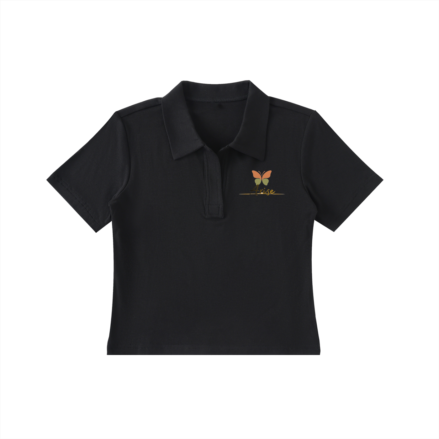 Bodycon Short Sleeve Polo Shirt